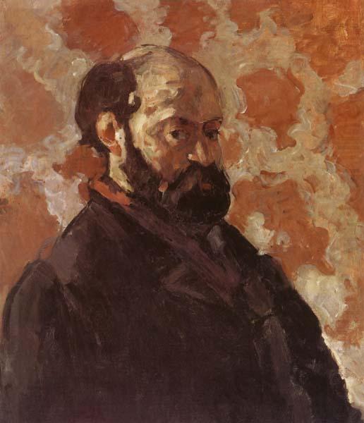 Self-Portrait on Rose Background, Paul Cezanne